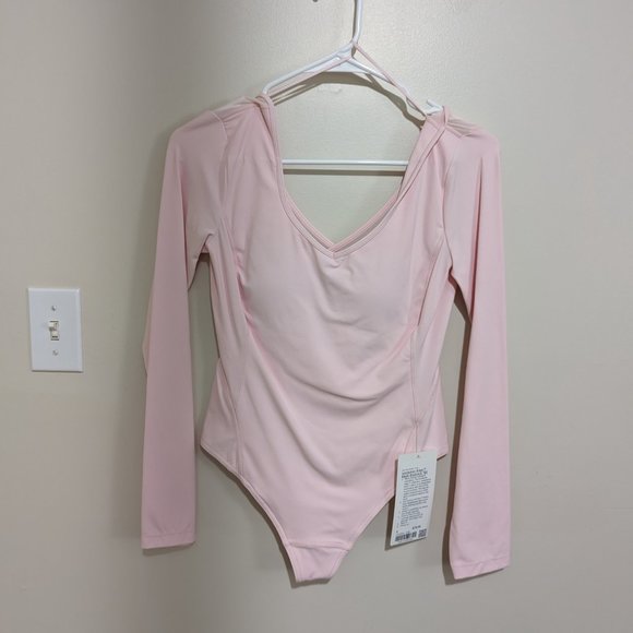 Lululemon Align Mesh Bodysuit *Special Edition Strawberry Milkshake Size 6 - Picture 3 of 14